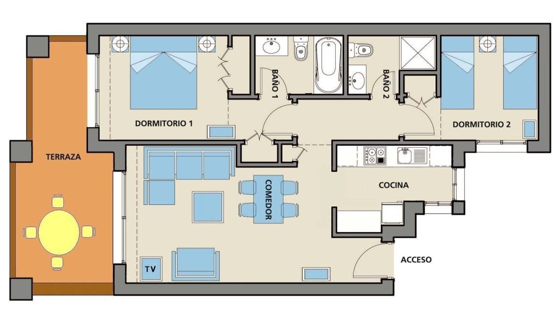 Wiederverkauf - Penthouse -
Roda Golf Resort - Inland