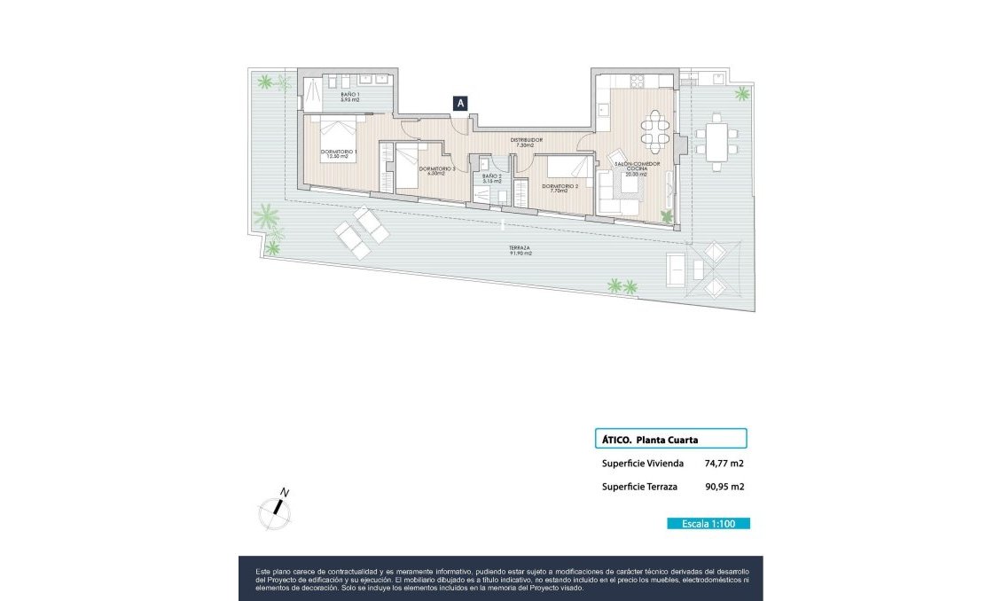 Neue Gebäude - Penthouse -
Torrevieja - Playa de El Cura