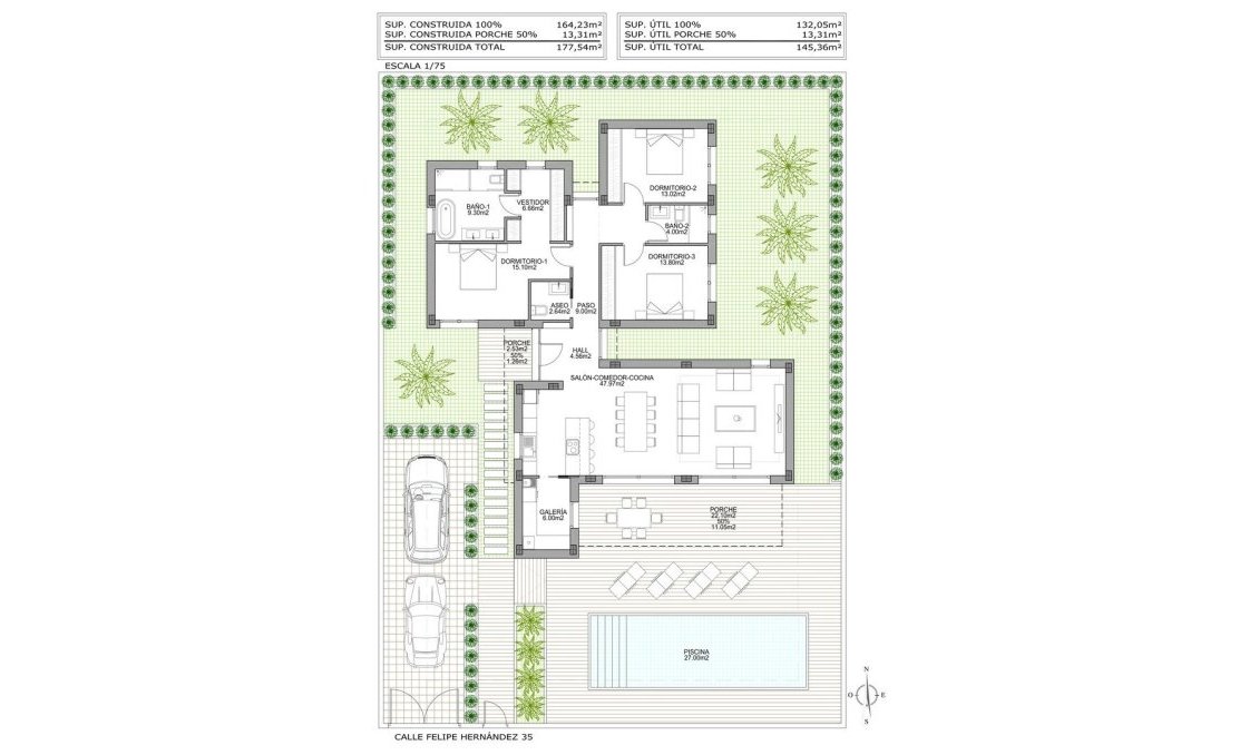 Obra nueva - Villa -
Benijofar - Polideportivo