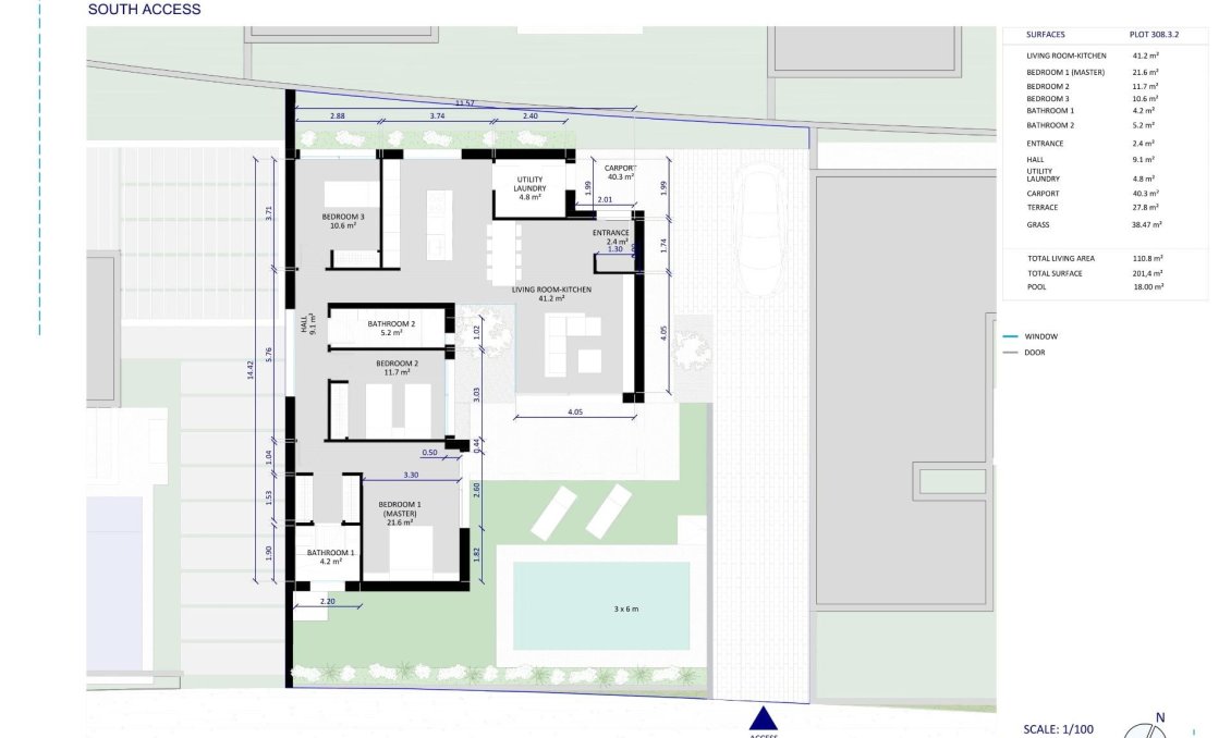 Obra nueva - Villa -
Baños y Mendigo - Altaona Golf