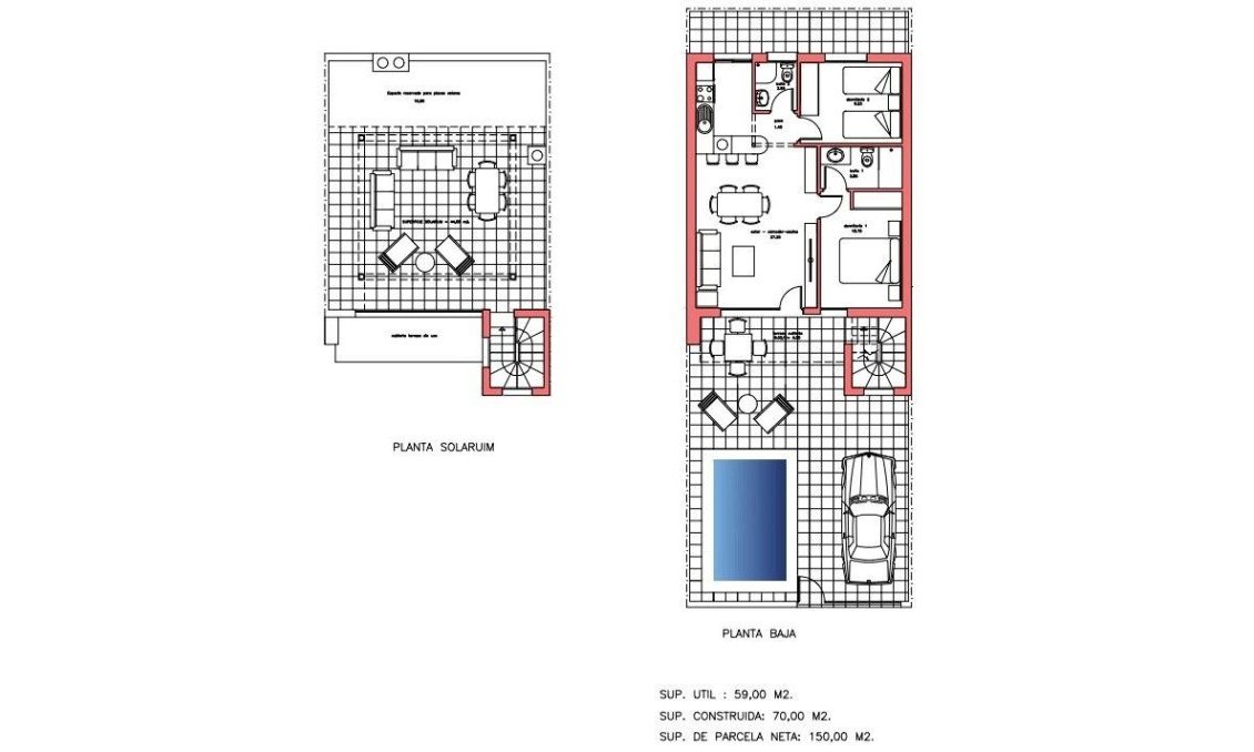 Obra nueva - Town House -
Fuente Álamo - La Pinilla