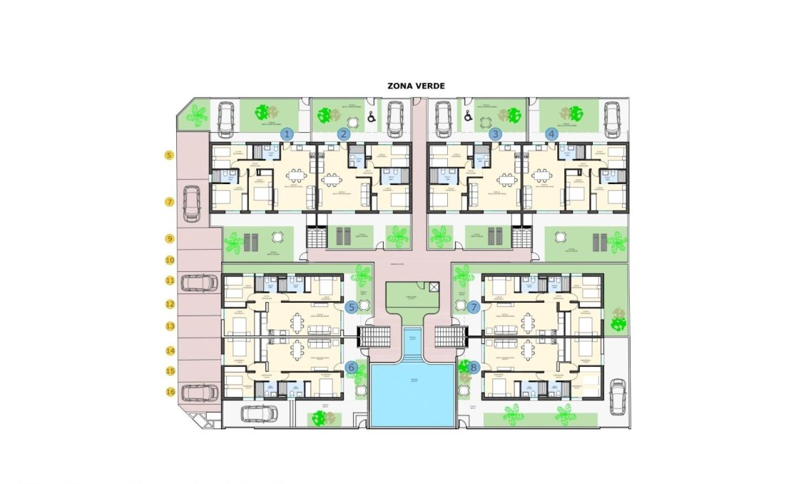 Neue Gebäude - Bungalow -
Pilar de la Horadada - pueblo