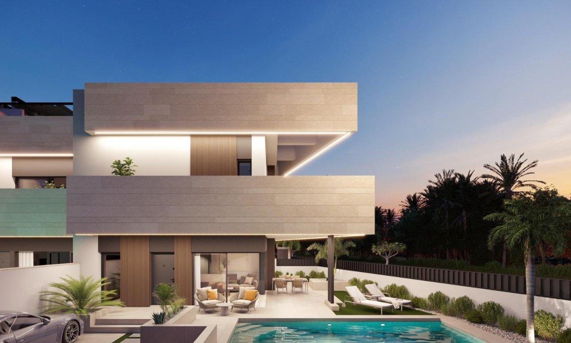 Obra nueva - Villa -
Pilar de la Horadada - parques de Andromeda