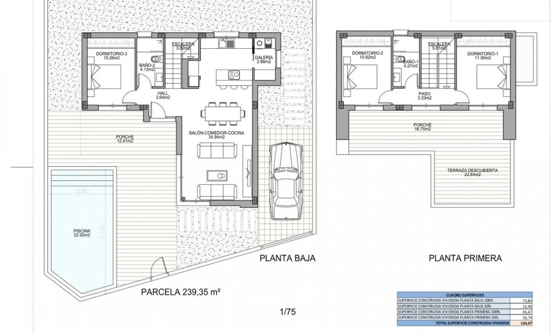 Obra nueva - Villa -
Benijofar - Polideportivo
