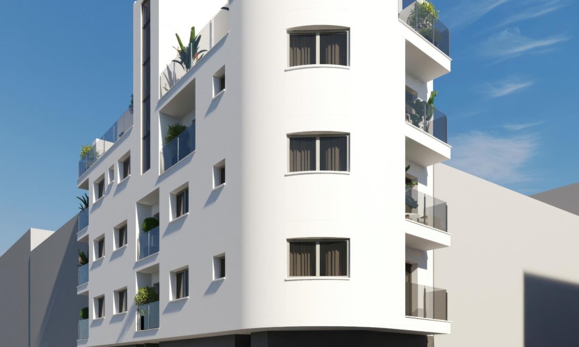 Obra nueva - Apartamento -
Torrevieja - Centro