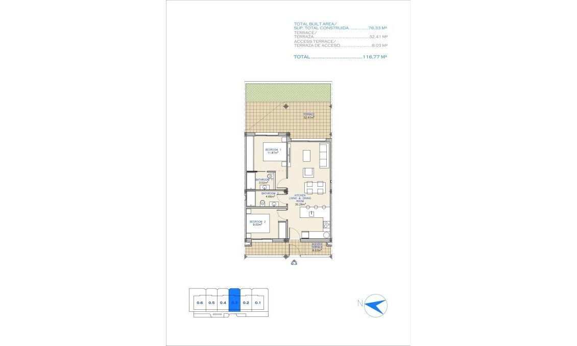 Új építésű - Apartman -
Los Alcazares - Serena Golf
