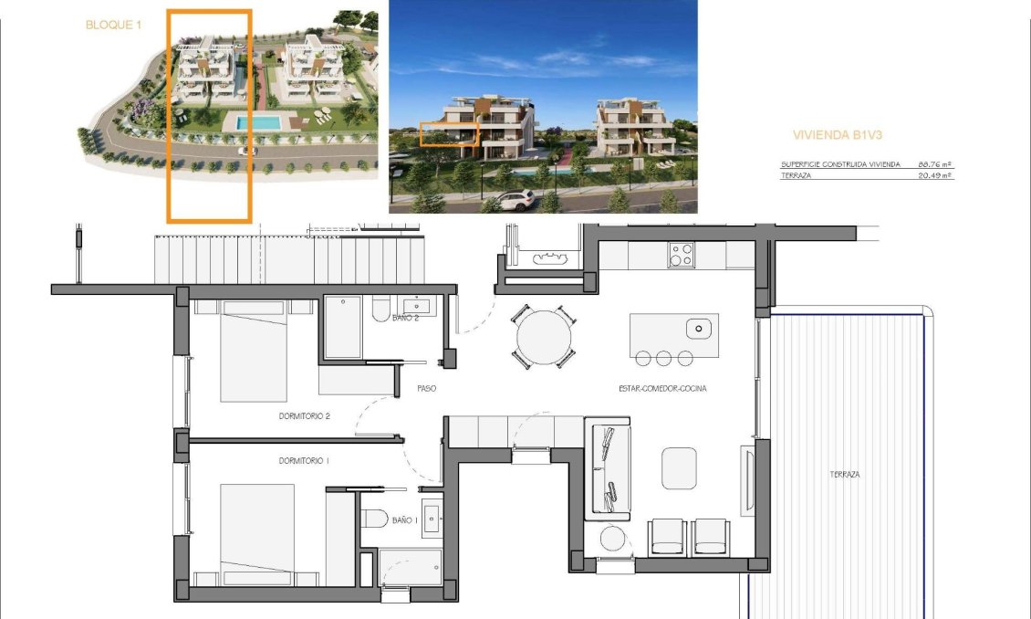 Obra nueva - Apartamento -
Fuente Álamo - Hacienda del Alamo
