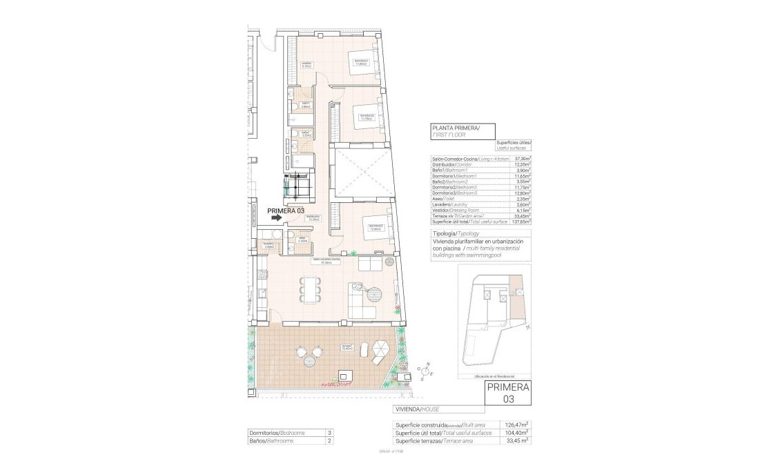 Új építésű - Apartman -
Hondón de las Nieves - Pueblo