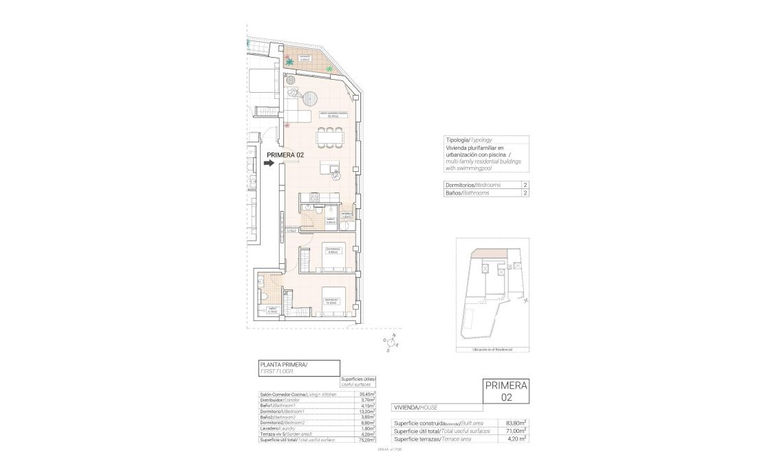 Neue Gebäude - Wohnung -
Hondón de las Nieves - Pueblo