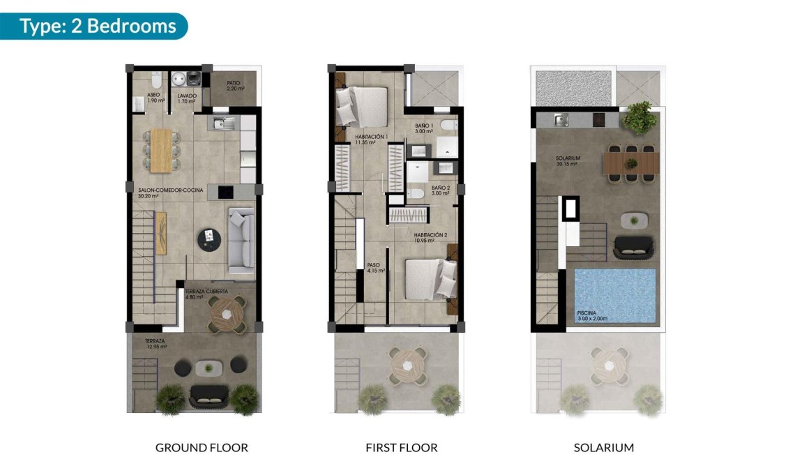 Obra nueva - Town House -
Dolores - Sector 2