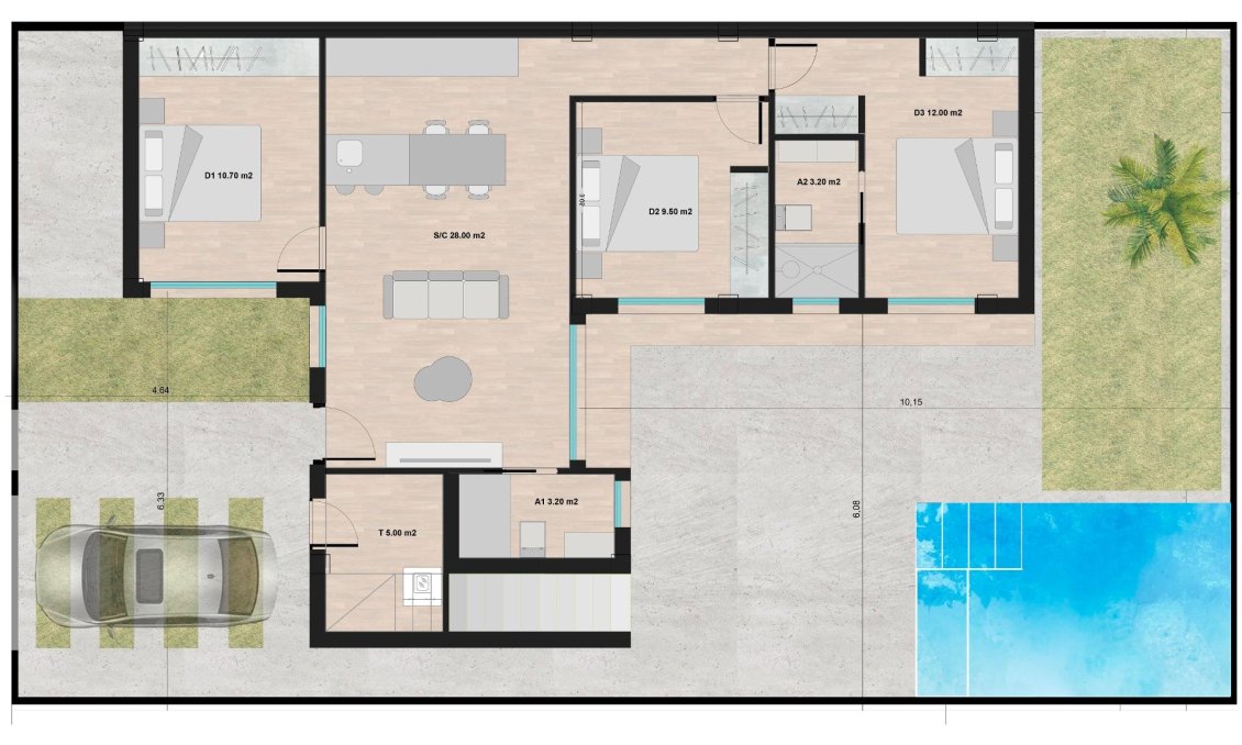 Obra nueva - Villa -
Torre Pacheco - Roldán