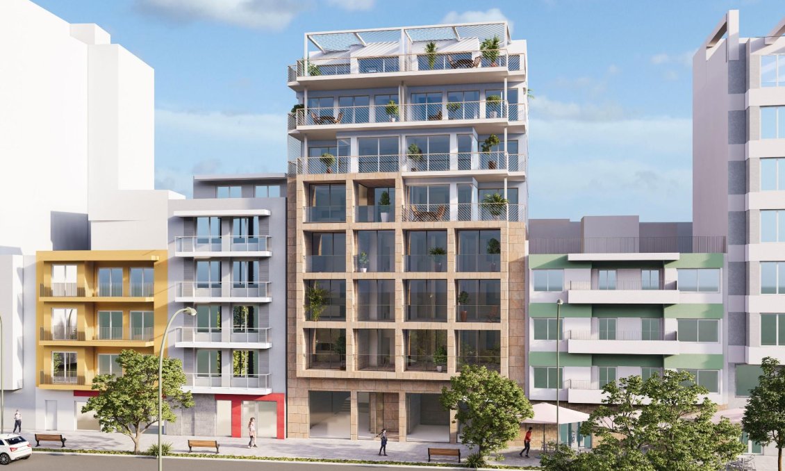 Új építésű - Tetőtéri lakás -
Villajoyosa - Pueblo
