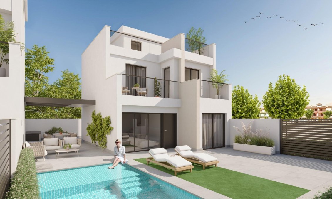 Obra nueva - Villa -
Los Alcazares - Playa la Atascadera
