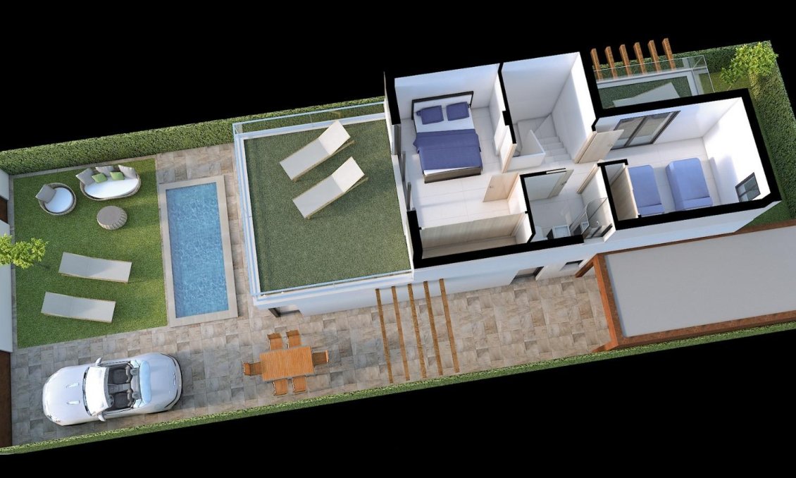 Obra nueva - Villa -
Los Alcazares - Torre del Rame