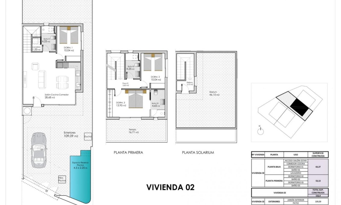 Obra nueva - Villa -
Pilar de la Horadada - pueblo