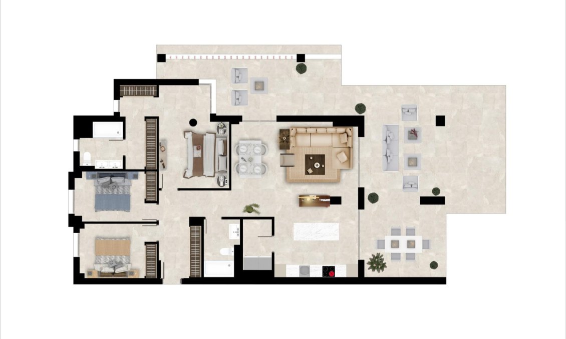 Obra nueva - Apartamento -
Benahavís - Urb. Los Jaralillos