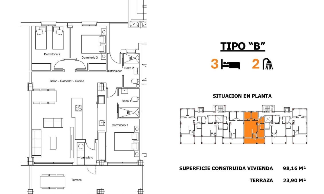 New Build - Apartment -
San Miguel de Salinas - Pueblo