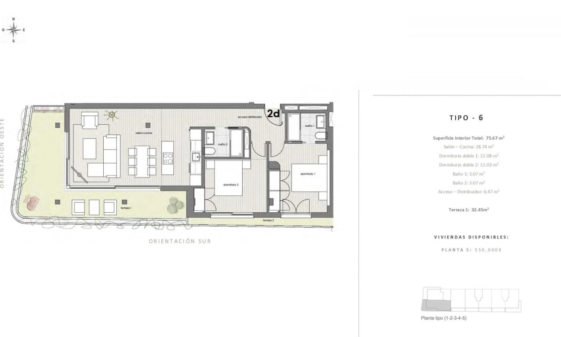 Obra nueva - Apartamento -
Estepona - Parque Central