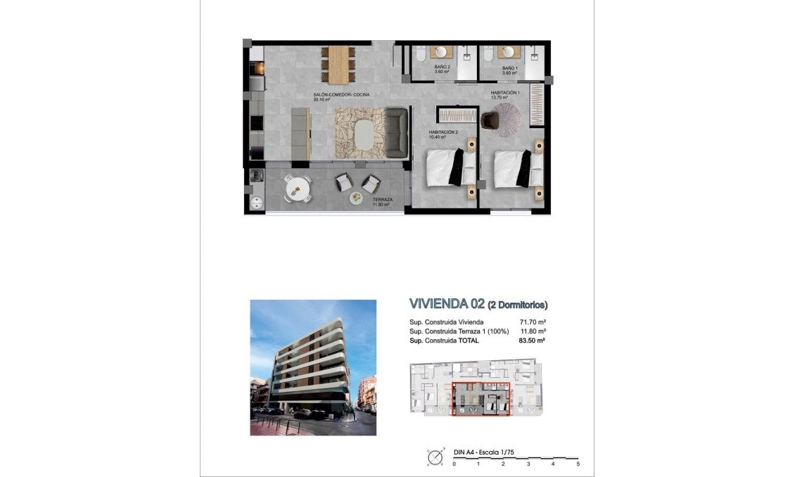Obra nueva - Apartamento -
Santa Pola - pueblo