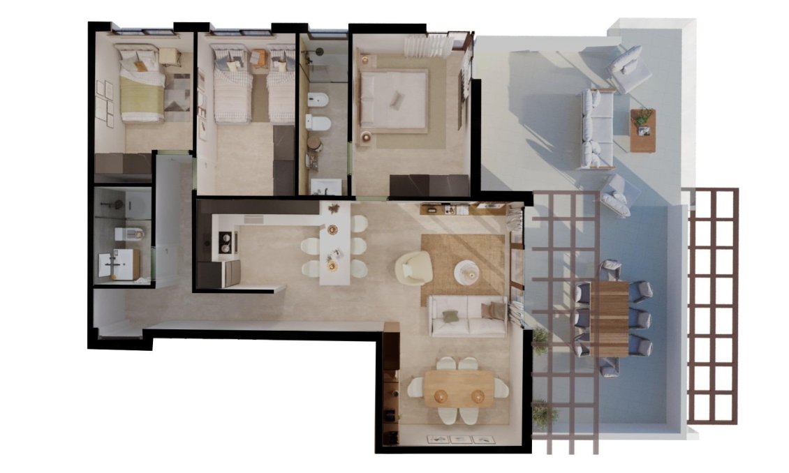 Obra nueva - Apartamento -
Vera - Vera Playa