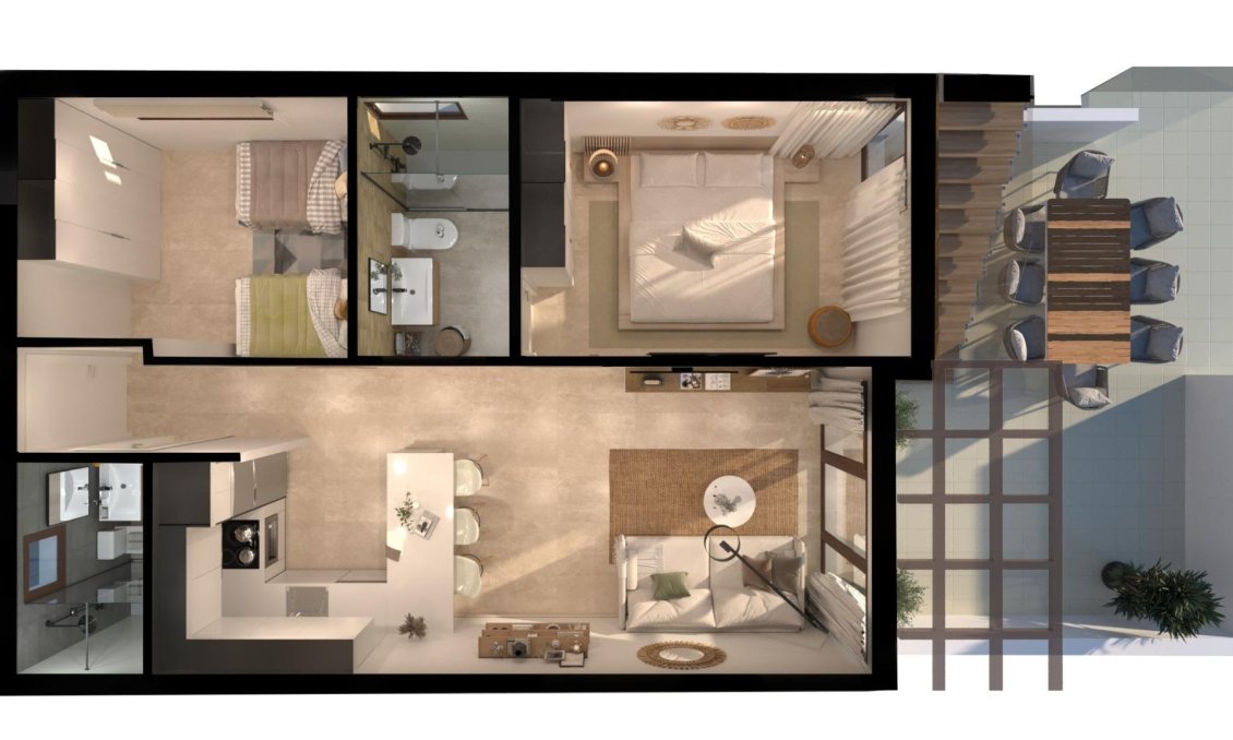 Obra nueva - Apartamento -
Vera - Vera Playa