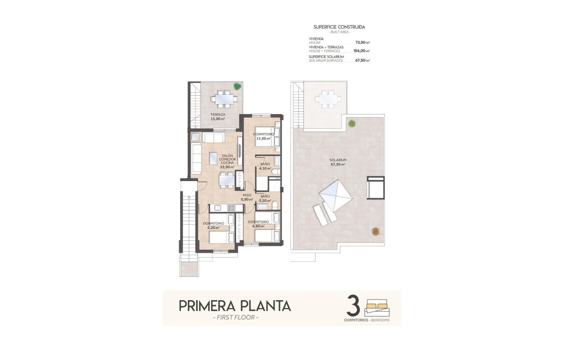 Obra nueva - Bungalow -
San Miguel de Salinas - La Cañada