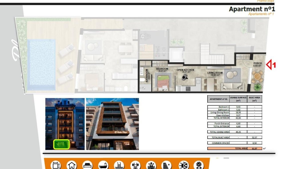 Neue Gebäude - Wohnung -
Torrevieja - Playa de El Cura