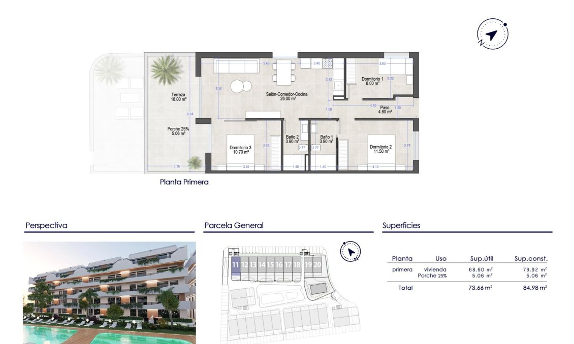 New Build - Apartment -
San Javier - Santiago De La Ribera