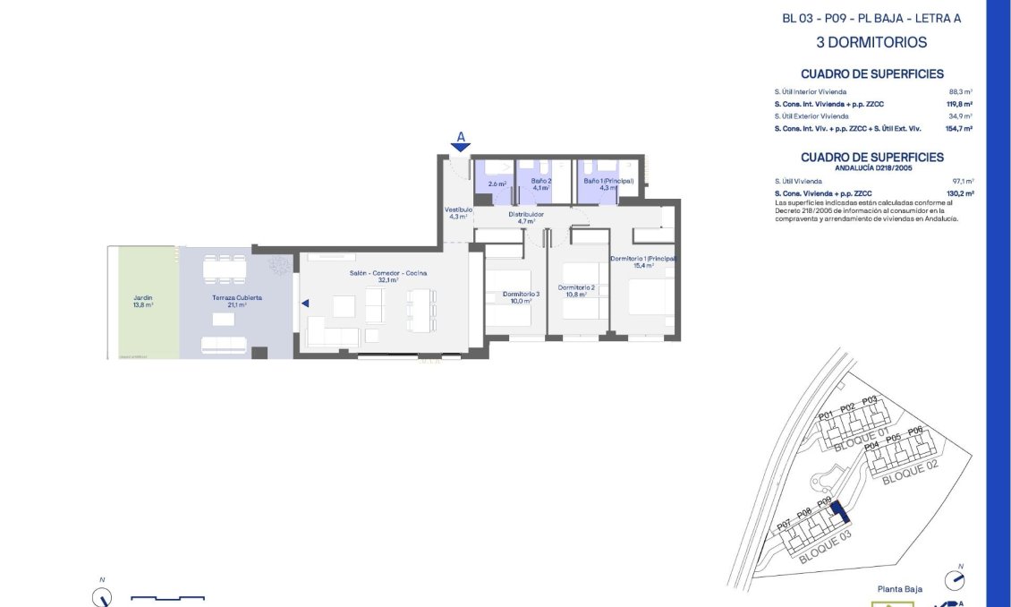 New Build - Ground floor apartment -
Casares - Doña Julia