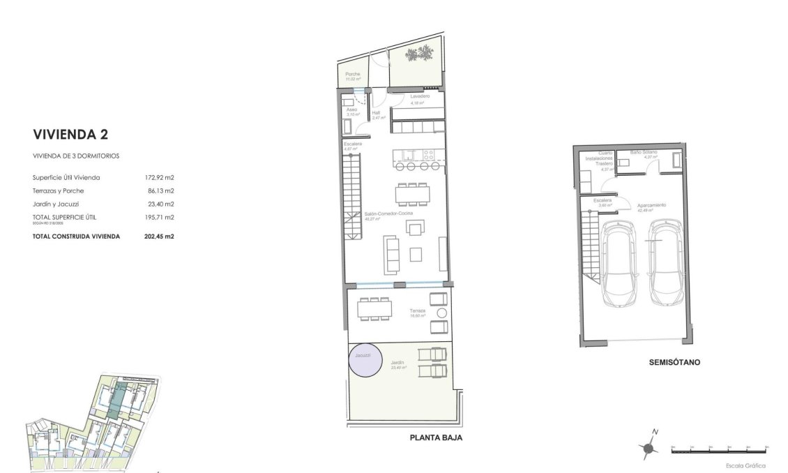 Obra nueva - Town House -
Mojacar - Playa de la Mena