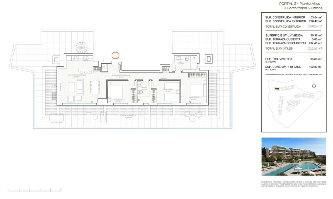 Nouvelle construction - Attique -
Mijas - Hipódromo Costa del Sol