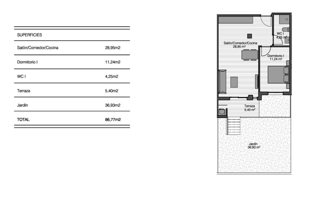 Használt Ingatlanok - Apartman -
San Miguel de Salinas - Inland