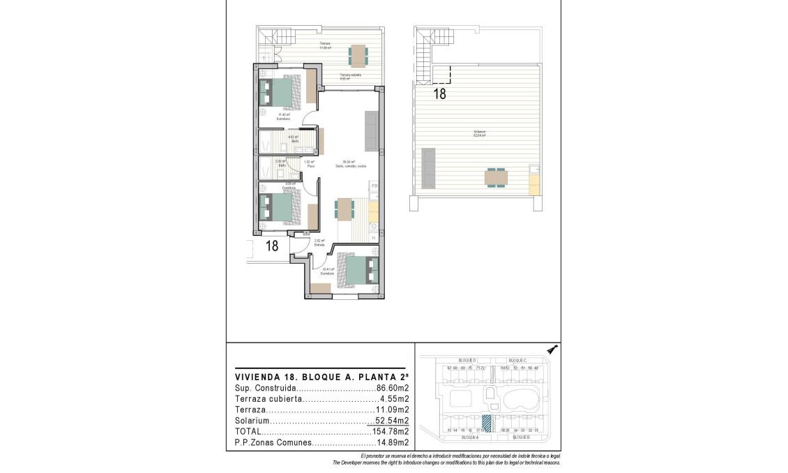 Nouvelle construction - Attique -
Torre Pacheco - San Cayetano