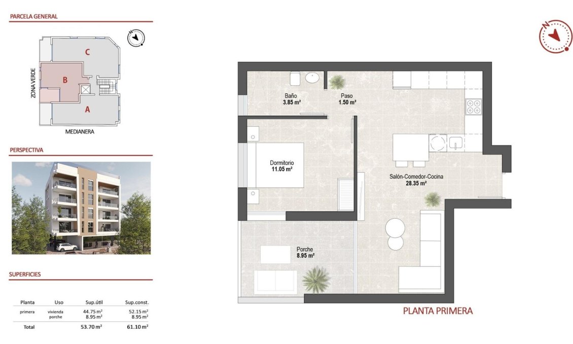 Nouvelle construction - Appartement -
San Pedro del Pinatar - Lo Pagan