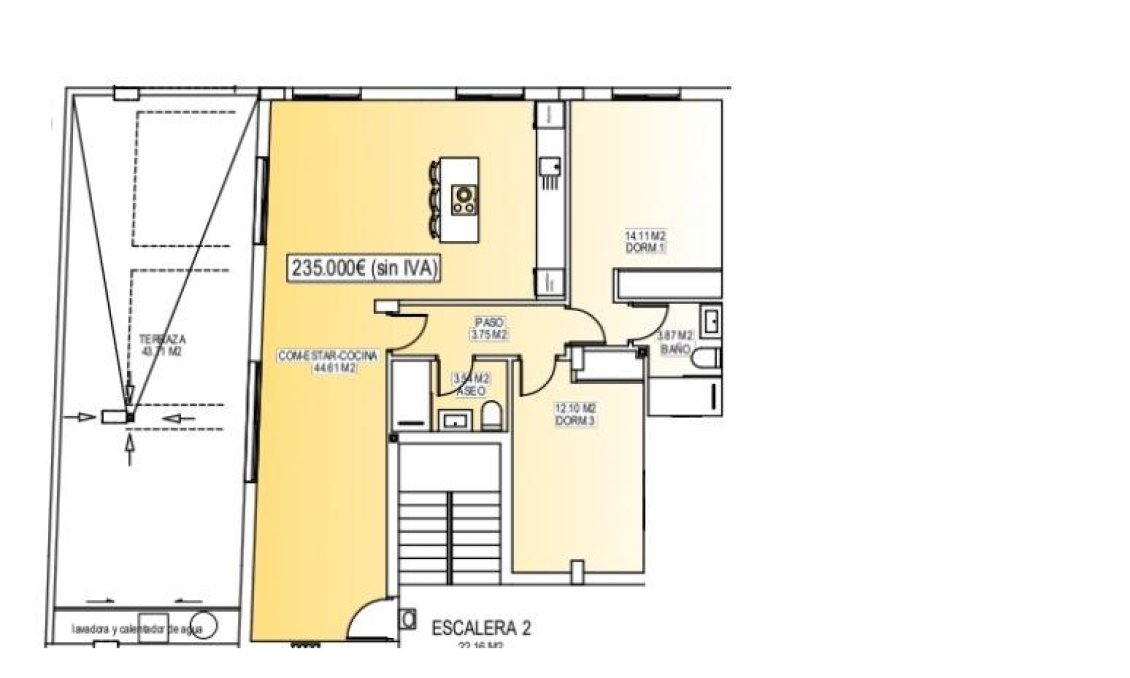 Nouvelle construction - Attique -
San Miguel de Salinas - Pueblo