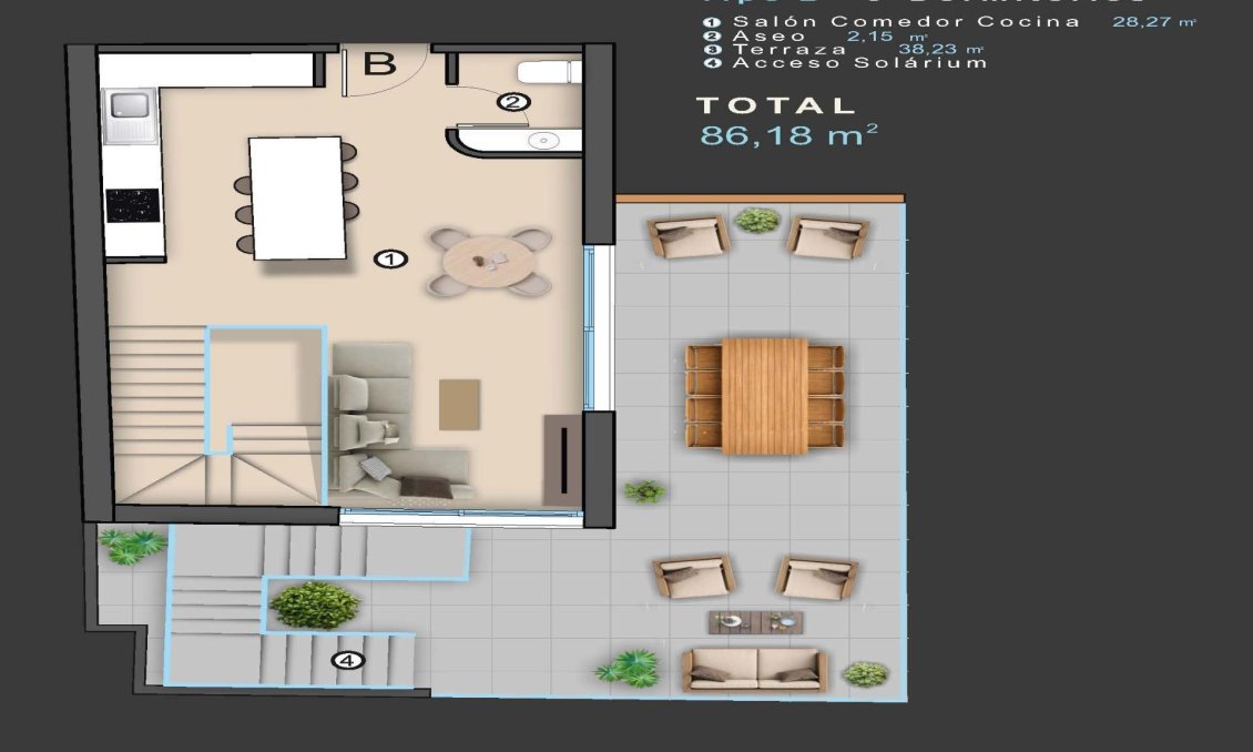 Construcție nouă - Mansardă -
Torrevieja - Centro