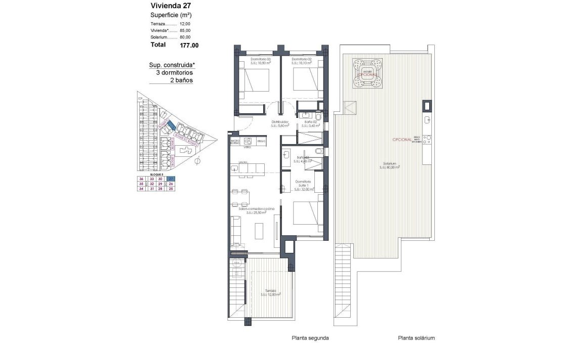 Construcție nouă - Mansardă -
Los Alcazares - Serena Golf