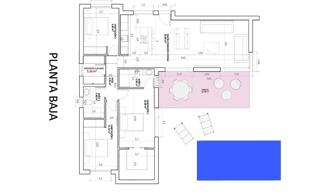Obra nueva - Villa -
Monforte del Cid - La Capitana