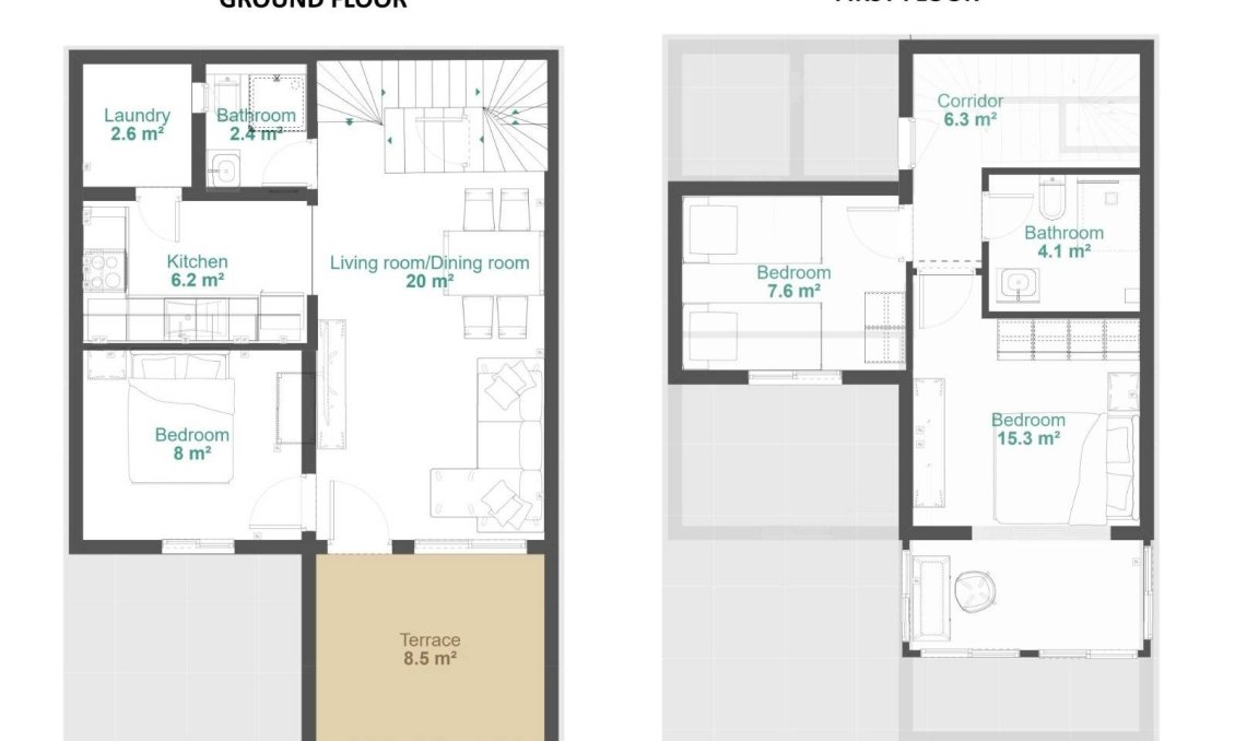 Resale - Duplex -
Orihuela - Urbanización Perla Del Mar