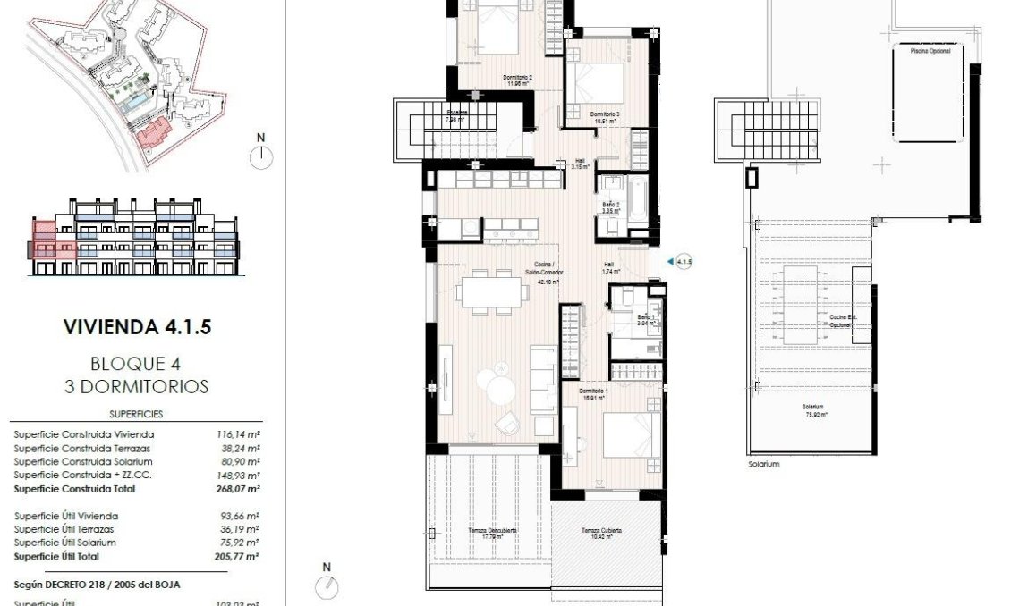 Új építésű - Tetőtéri lakás -
Casares - Doña Julia Golf
