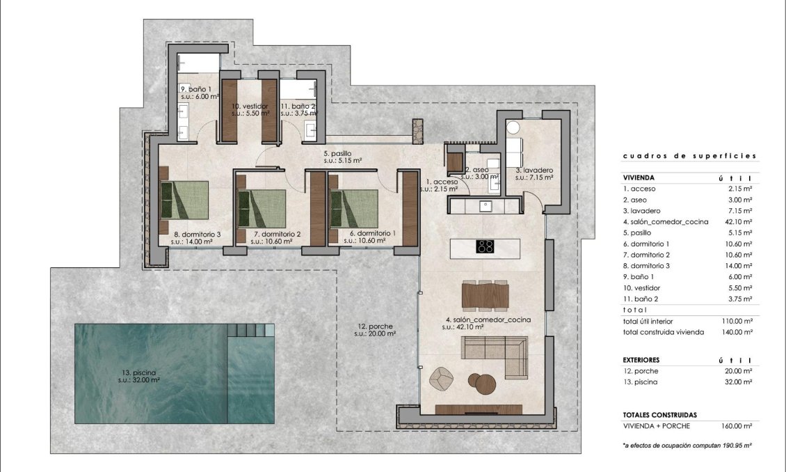 Neue Gebäude - Villa -
Pinoso - Lel