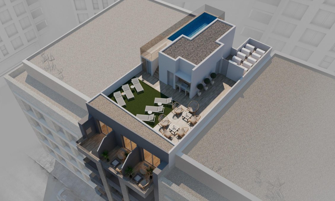 Neue Gebäude - Penthouse -
Torrevieja - Playa de los Locos