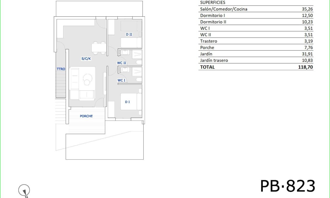 Új építésű - Bungaló -
San Miguel de Salinas - Pueblo