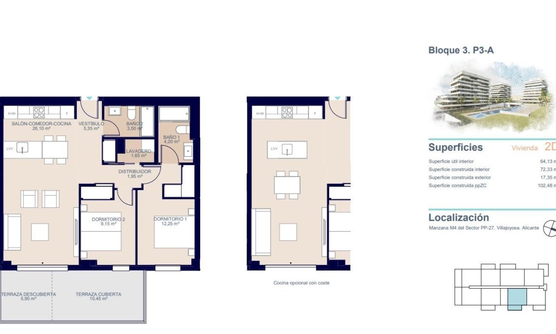 Construcție nouă - Apartament -
Villajoyosa - Playa del Torres