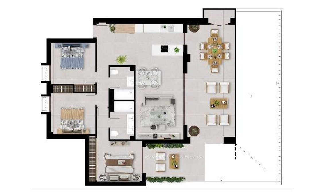 Obra nueva - Apartamento -
Istán - Urbaniz. Cerros del Lago