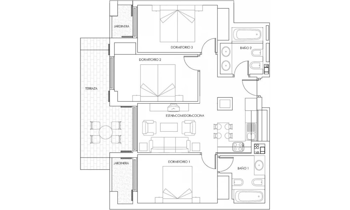 Nouvelle construction - Appartement -
Vera - Puerto del Rey