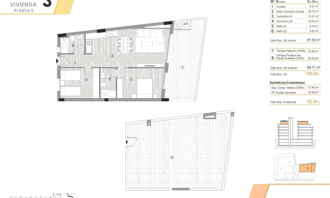 Obra nueva - Ático -
Torrevieja - Centro