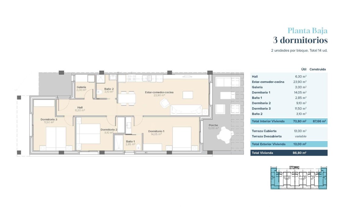 New Build - Apartment -
Vera - Vera Playa