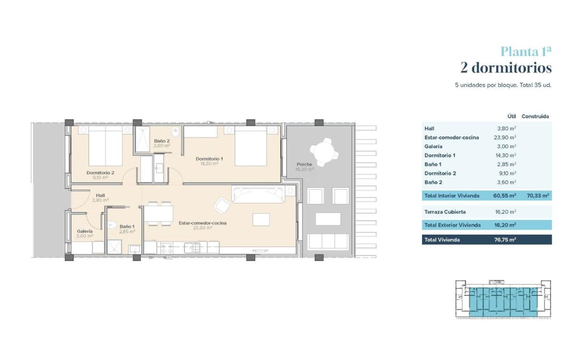 New Build - Apartment -
Vera - Vera Playa