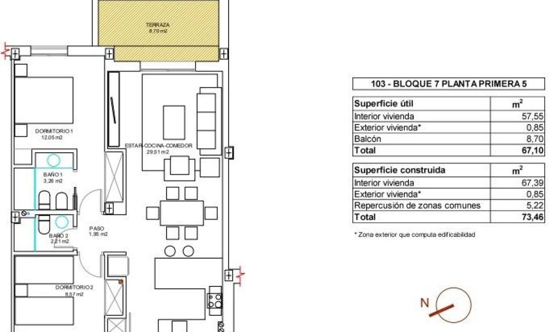 Neue Gebäude - Wohnung -
Vera - El Playazo
